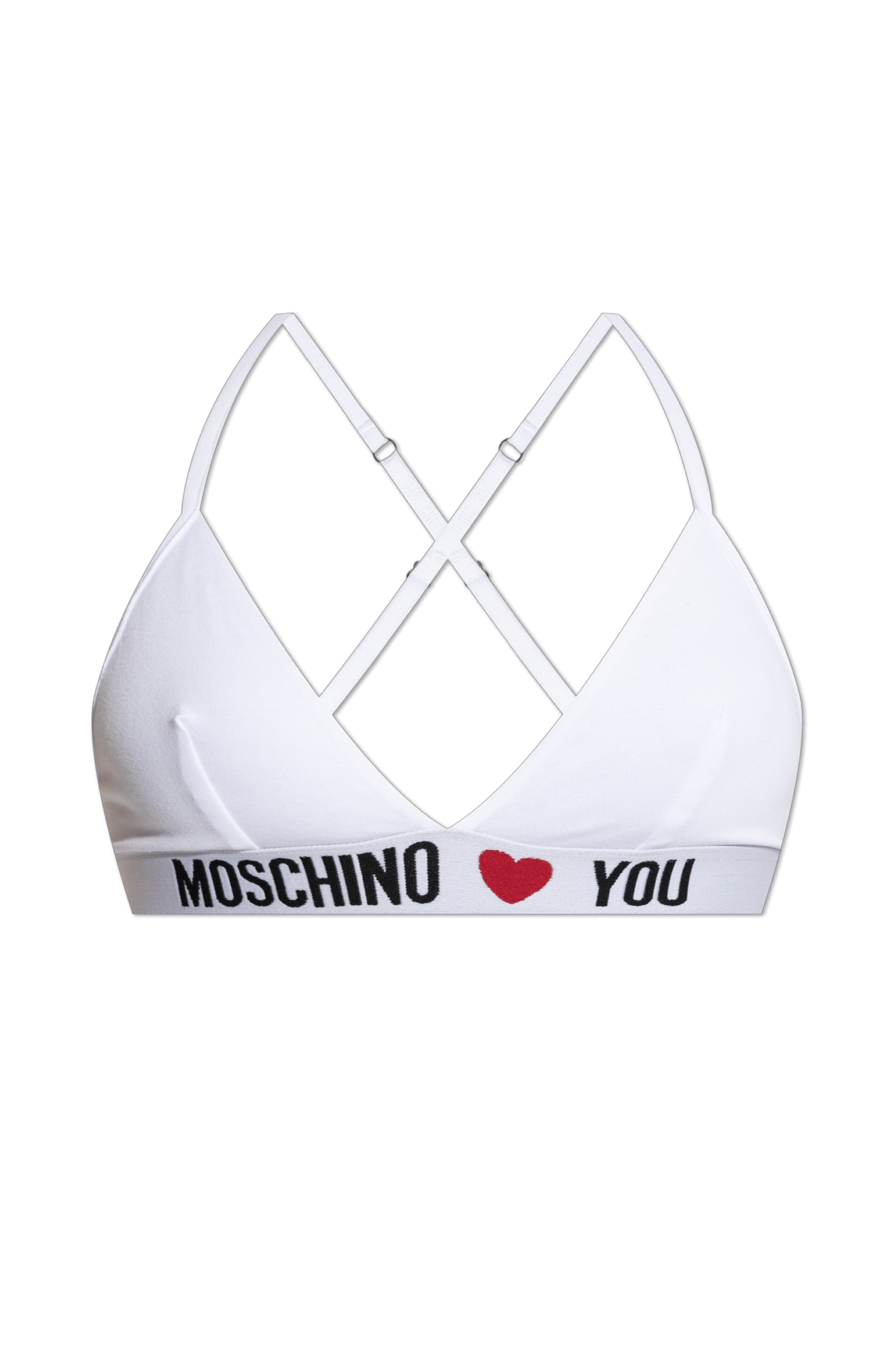 【送料&関税込】Moschino Logo Bra Top Moschino Logo-Banded Sports Bra | Saks Fifth Avenue